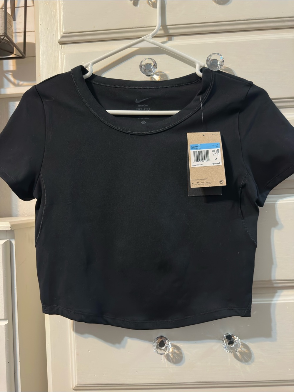 Nike Black Crewneck Crop Top
